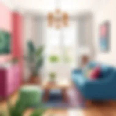 Vibrant color palette for home interiors