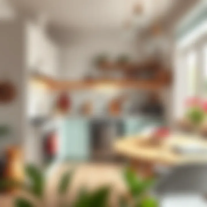 Aesthetic kitchen decor with harmonious color schemes