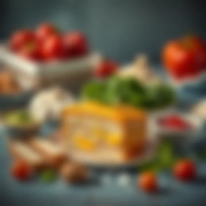 Ingredients arranged for air fryer cake