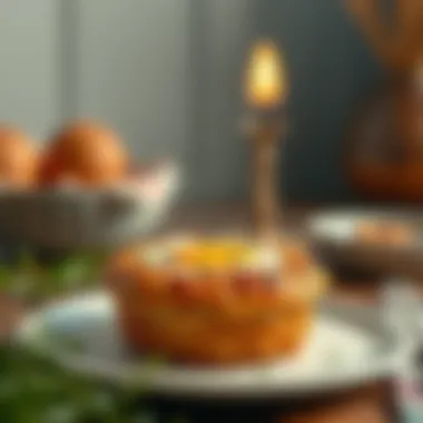 Delicious airfried egg bread ready to be served