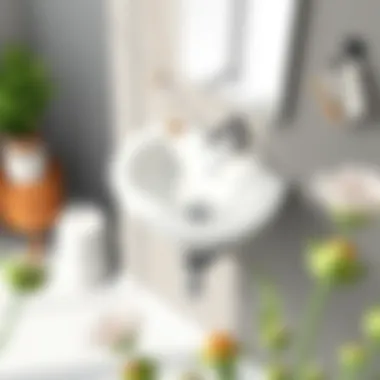 Elegant wall-mounted sink without legs