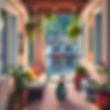 Inviting balcony space ideal for relaxing with coffee