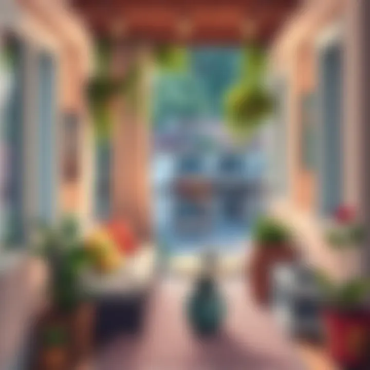 Inviting balcony space ideal for relaxing with coffee