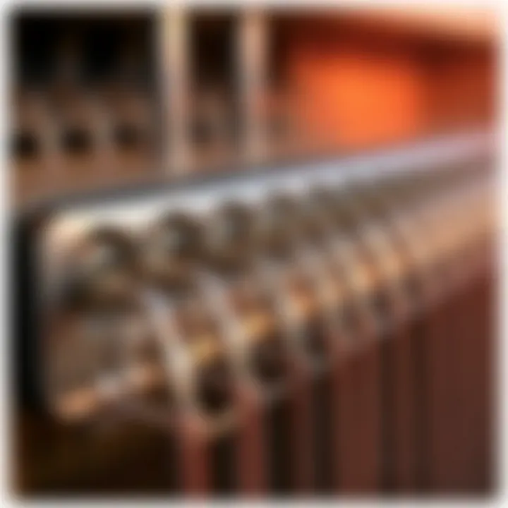 Close-up view of high-efficiency heating elements