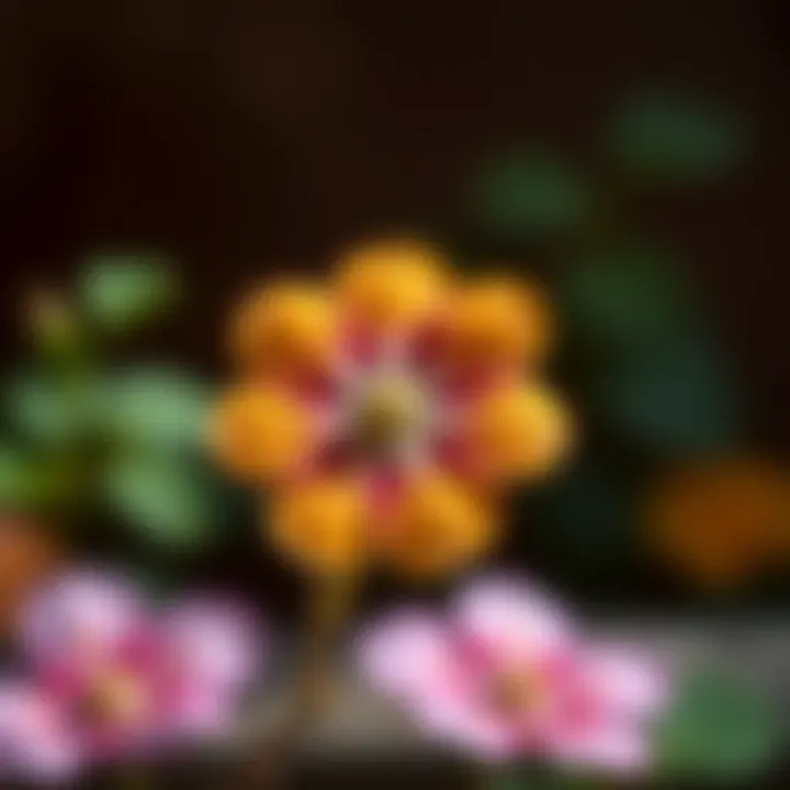 The peace flower as a symbol of harmony and unity