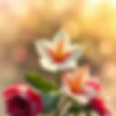 Artistic representation of peace flower in social events