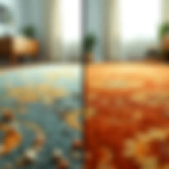 Transforming Rusty Carpets: A Visual Guide Before and after carpet cleaning demonstration