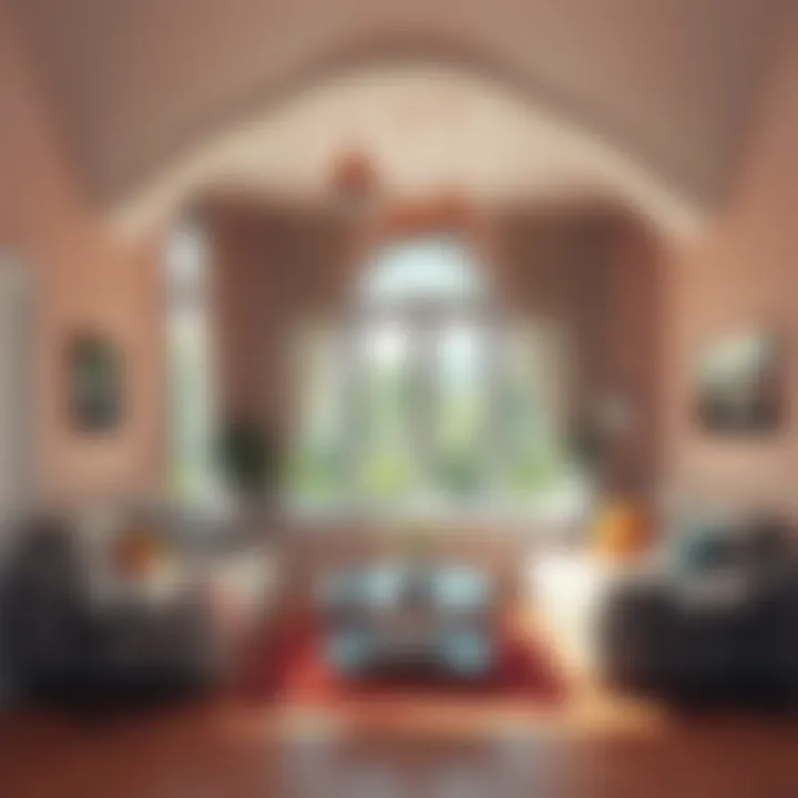 Beautifully painted living room