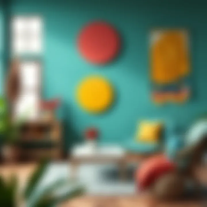 Vibrant color palette for home painting