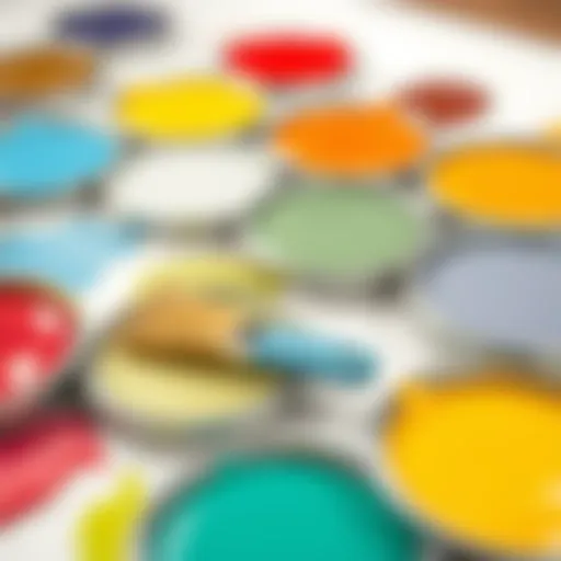 Color palette showing a variety of paint options