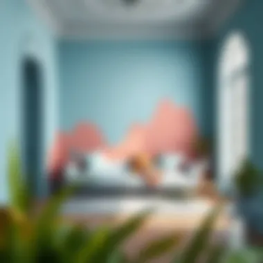 Room with freshly painted walls showcasing color impact