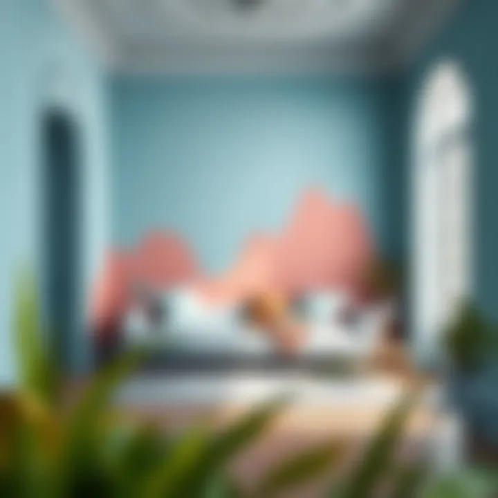 Room with freshly painted walls showcasing color impact