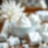 Artistic representation of white color creation using various materials