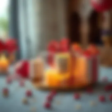 Celebrating a birthday with personalized gifts