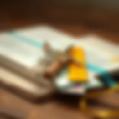 Materials used for bookmark crafting and embellishment