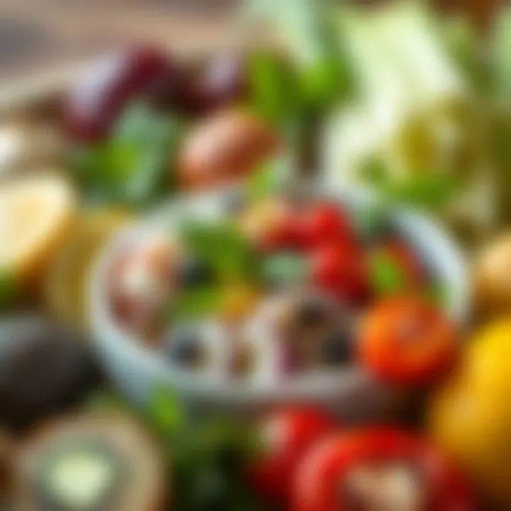 A close-up of fresh ingredients, emphasizing the quality and variety for bowl recipes