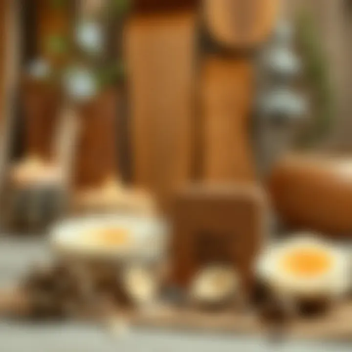 Artistic handmade project showcasing wood color harmony