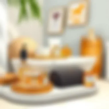 Luxury bath products display