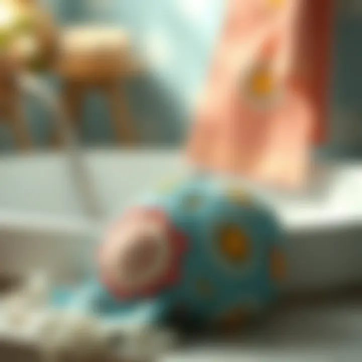 Artistic Motifs Featured on Handcrafted Bath Loofahs Artistic motifs featured on handcrafted bath loofahs