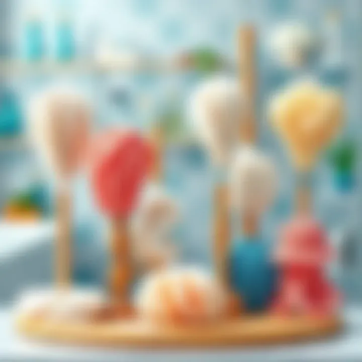 Stylish Display of Modern Bath Loofah Variations Stylish display of modern bath loofah variations