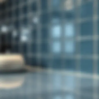 The Brilliance of Clean Tiles Close-up of clean kitchen wall tiles reflecting light