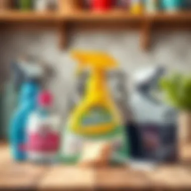 Cleaning supplies for stain removal