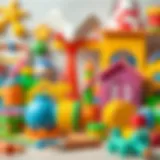 Colorful educational toys suitable for various age groups