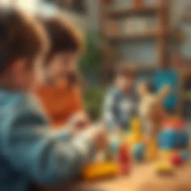 Parent-child interaction through playing with toys