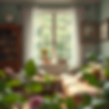 Cozy reading nook featuring vintage decor elements