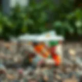 Creative recycling project made from plastic waste