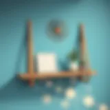 Stylish decorative wall shelf showcasing modern design