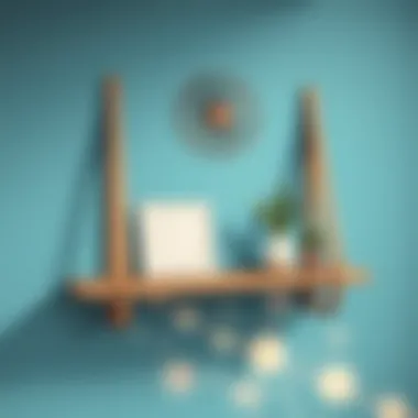 Stylish decorative wall shelf showcasing modern design