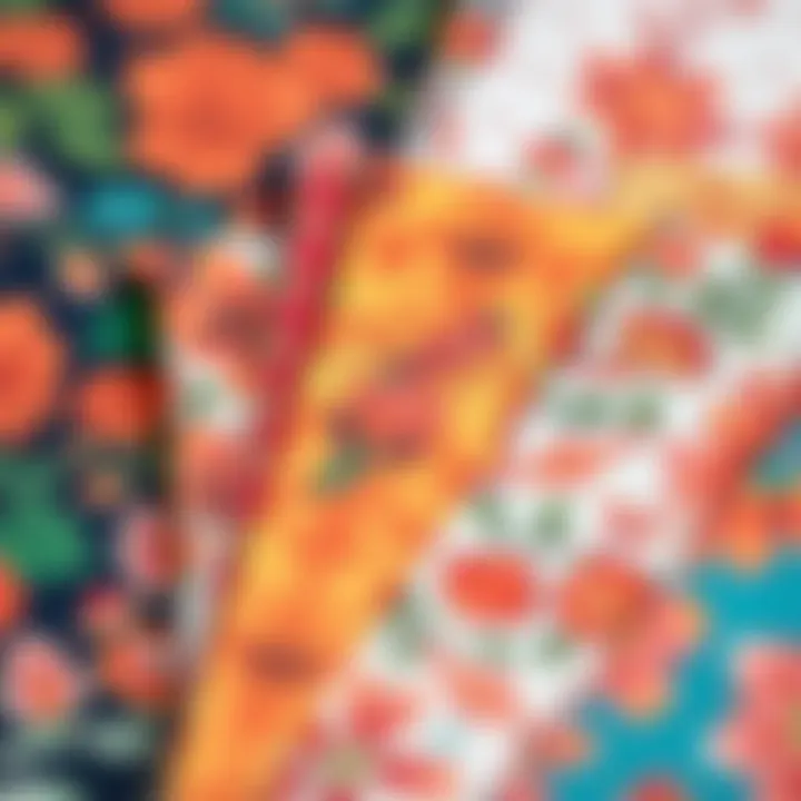 Vibrant Decoupage Papers Colorful patterned papers used for decoupage