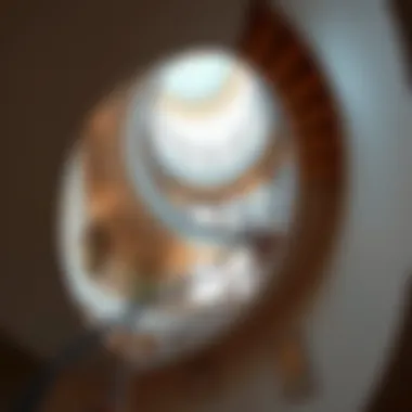 Unique Spiral Duplex Staircase Spiral staircase showcasing unique architectural design