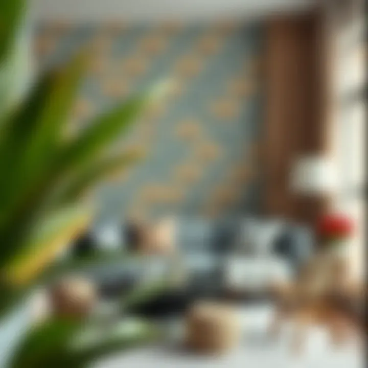 Personalized space with stylish wallpaper