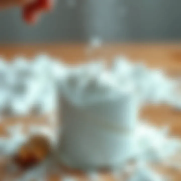 Effective use of powder for cleaning