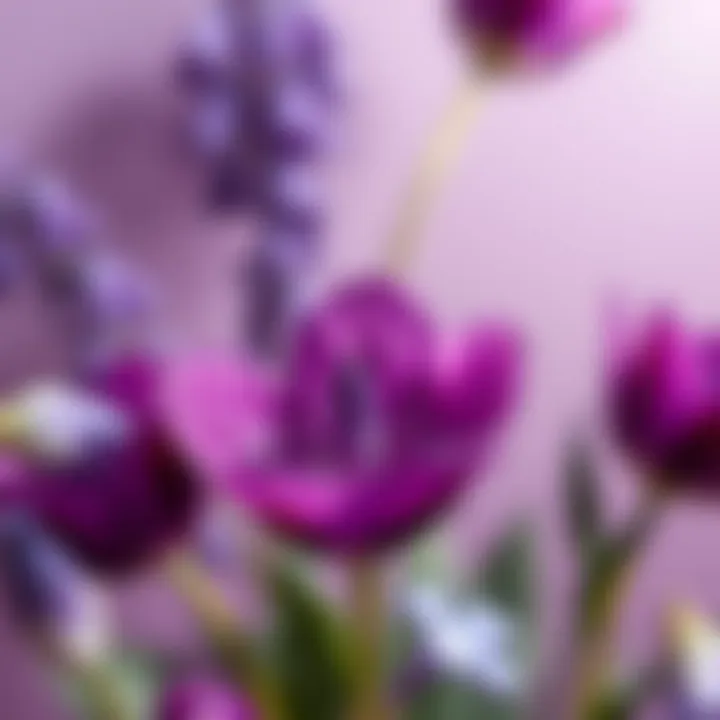 Artistic Expression with Purple A stunning artwork showcasing the application of purple in a creative project