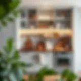 Elegant kitchen organization with stylish storage solutions