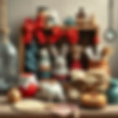 Creative display of handmade items for gifting