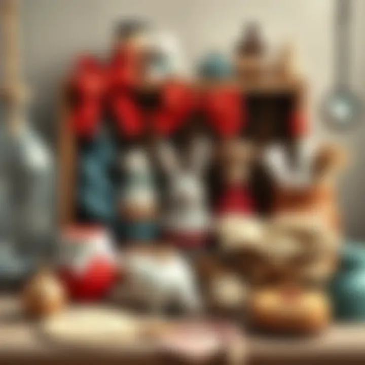 Creative display of handmade items for gifting