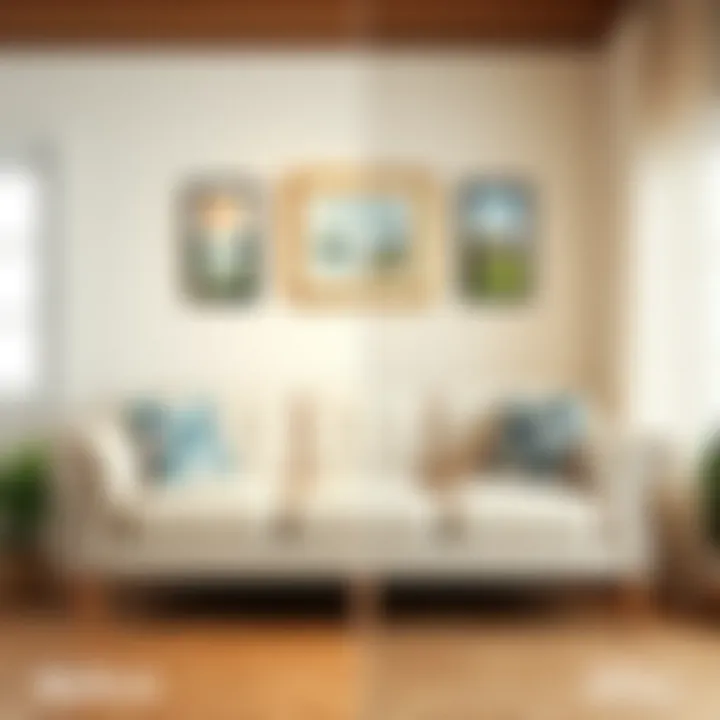 Before and after transformation of a classic couch