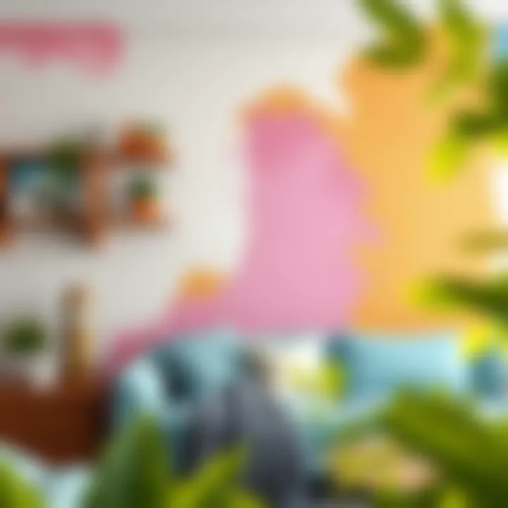 Colorful wall transformation