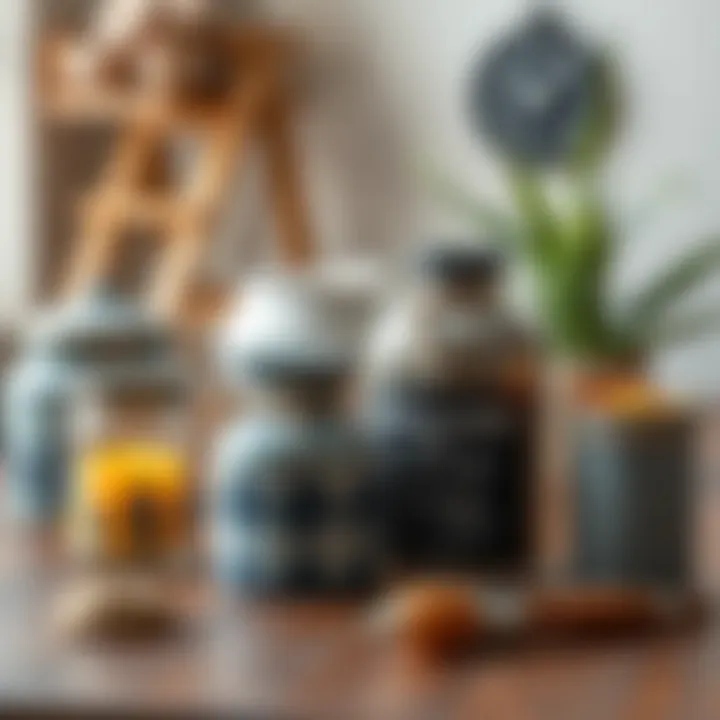 Handcrafted items representing unique and artistic home gifts