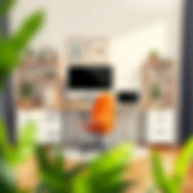 Practical Home Office Solutions Versatile home office setup with ergonomic furniture