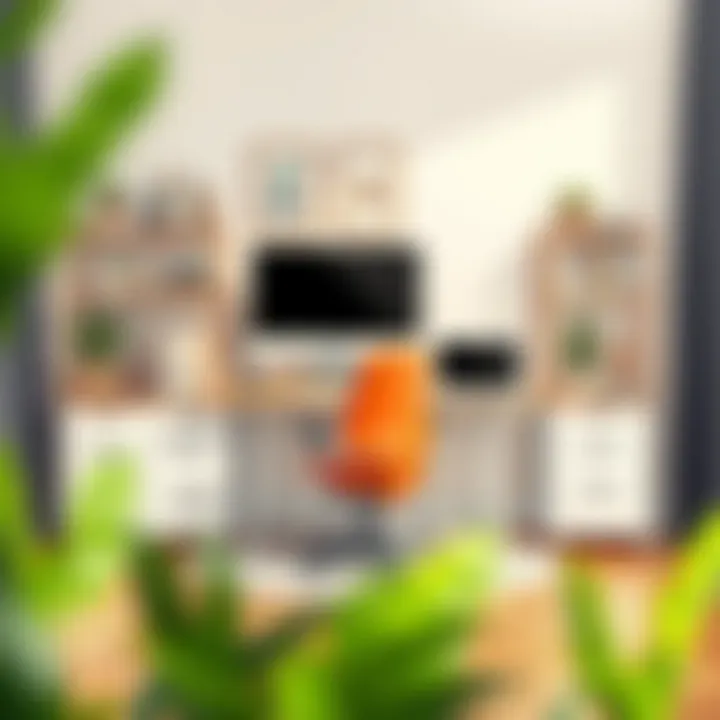 Practical Home Office Solutions Versatile home office setup with ergonomic furniture