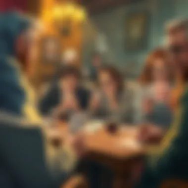 Exciting moments captured during a card game.