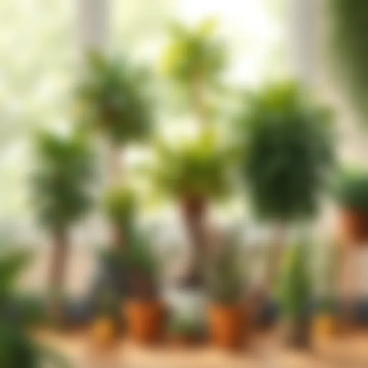 Variety of tree plants suitable for indoor growth