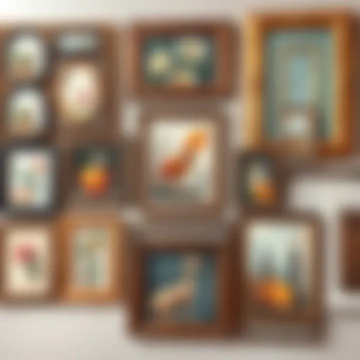 A collage of frames displaying various artistic styles.