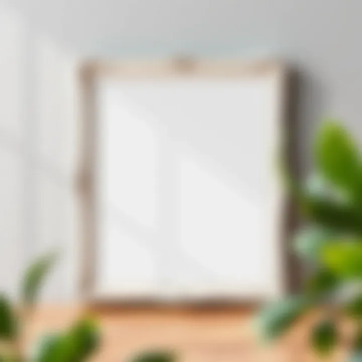 An elegant frame showcasing a minimalist design.