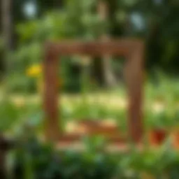 Crafting a unique frame using reclaimed wood.